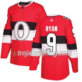Ottawa Senators tröja Bobby Ryan 9 Röd 2017-2018 Adidas Classic Authentic - NHL Tröjor Herr